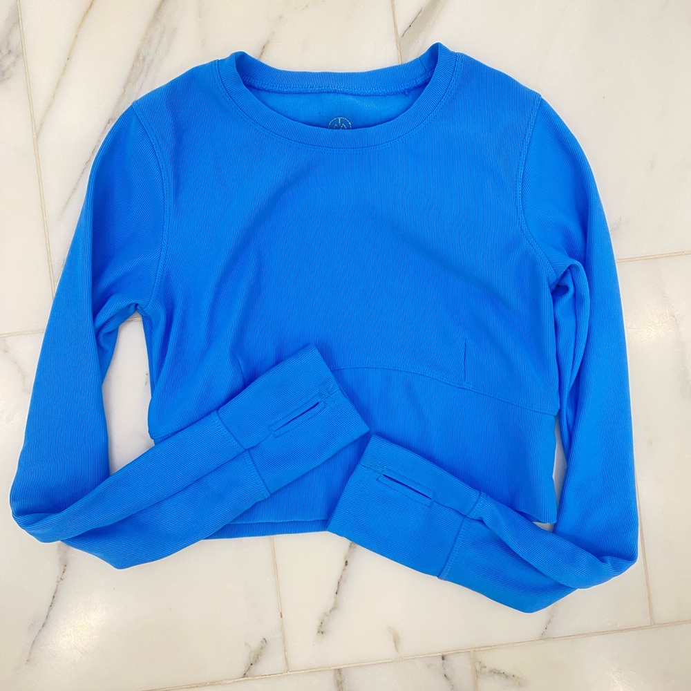 Long Sleeve Crop Workout Tee